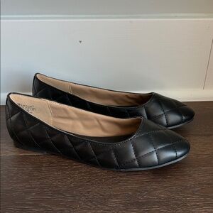NWOT Wanted Black Quilted Ballet Flat - Size 7.5 | Black Flats |
